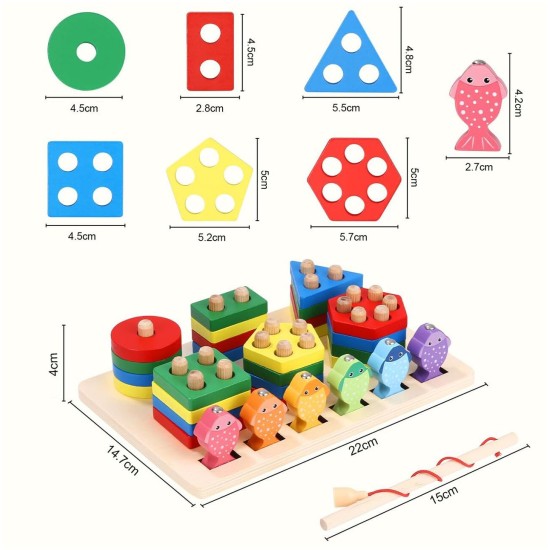 Montessori Medinė žvejyba 2in1